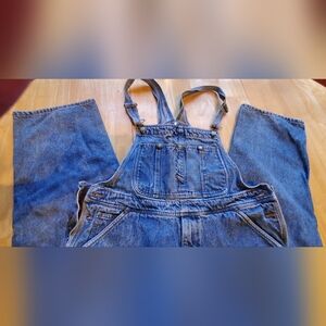 Cabela's Men's Flannel Lined Denim Overalls 36x32